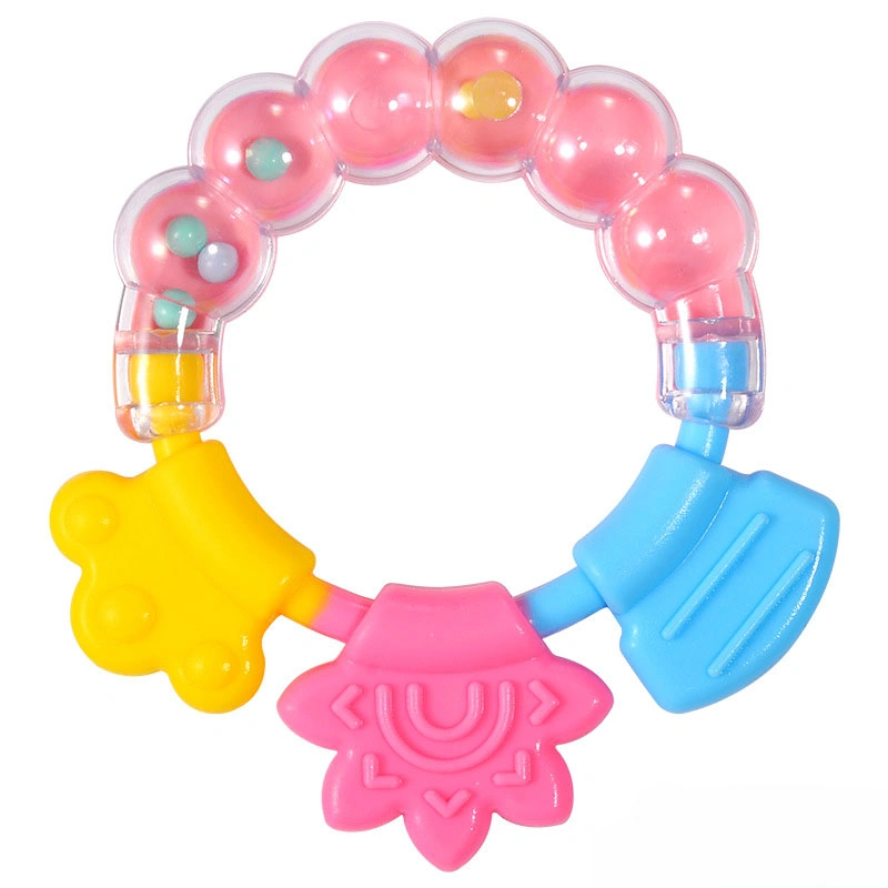 Baby Toy Food Grade Rattle Molar Silicone Teether