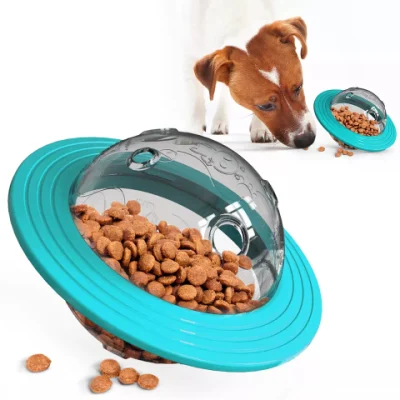 Hot Pet Supplies Cane Interattivo IQ Training Cibo Che Perde Giocattoli Alimentatore Lento UFO Cane Lento